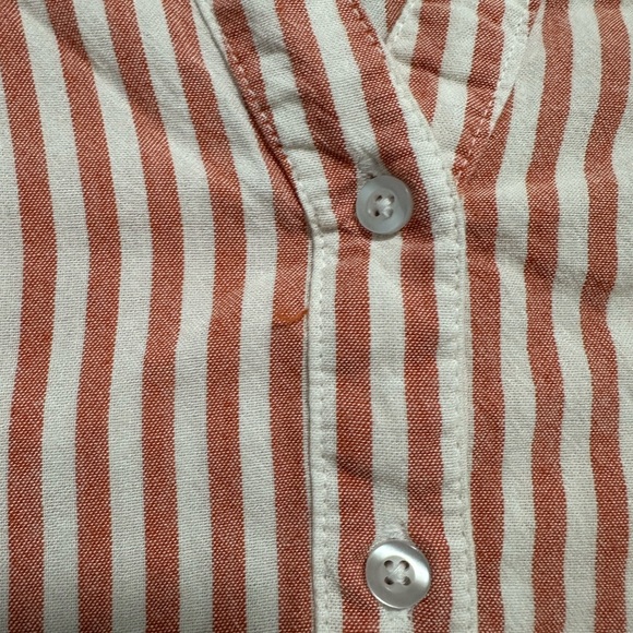 Japna Bella Maxi Dress in a rust and white striped pattern, XL - Picture 7 of 10